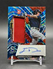 Jarren Duran [Jersey Autograph Neon Blue] Baseball Cards 2022 Panini Chronicles Spectra Prices