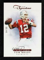 Tom Brady [Prime Proof Red] Football Cards 2012 Panini Prime Signatures Prices
