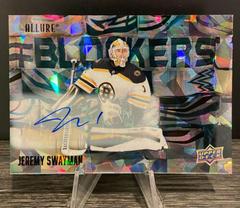 Jeremy Swayman [Autograph] Hockey Cards 2022 Upper Deck Allure Blockers Prices