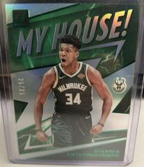 Giannis Antetokounmpo [Green] #2 Basketball Cards 2019 Panini Clearly Donruss My House Prices