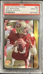Joe Montana [Mint 24KT Gold] Football Cards 1992 Action Packed Rookie Update Prices