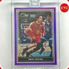Trae Young [Purple] #2 Basketball Cards 2019 Panini One and One Prices