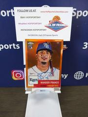 Wander Franco [Orange] #CPA-WF Baseball Cards 2022 Topps Chrome Platinum Anniversary Autographs Prices