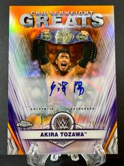 Akira Tozawa [Orange Refractor] Wrestling Cards 2021 Topps Chrome WWE Cruiserweight Greats Autographs Prices