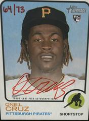 Oneil Cruz [Special Edition Red Ink] #ROA-OCR Baseball Cards 2022 Topps Heritage Real One Autographs Prices