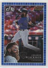 Charlie Blackmon [Blue] #AA11 Baseball Cards 2019 Panini Donruss Action All Stars Prices