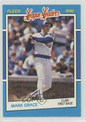 Mark Grace #12 Baseball Cards 1990 Fleer League Leaders Prices