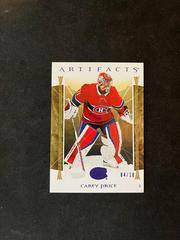 Carey Price [Indigo] Hockey Cards 2022 Upper Deck Artifacts Prices