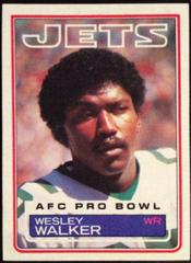 Wesley Walker Football Cards 1983 Topps Prices