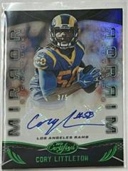 Cory Littleton [Green] #MI-CL Football Cards 2019 Panini Certified Mirror Signatures Prices