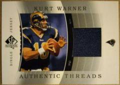 Kurt Warner [Single Jersey] #JC-KW Football Cards 2003 SP Authentic Threads Prices