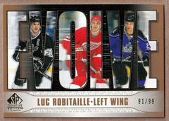 Luc Robitaille [Gold] #E-19 Hockey Cards 2020 SP Signature Edition Legends Evolve Prices