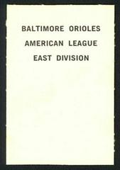 Baltimore Orioles Baseball Cards 1969 Milton Bradley Prices