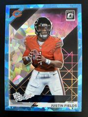 Justin Fields [Ice] #TR-4 Football Cards 2021 Panini Donruss Optic The Rookies Prices