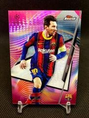 Lionel Messi [Pink Refractor] Soccer Cards 2020 Topps Finest UEFA Champions League Prices