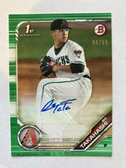 Bo Takahashi [Green] Baseball Cards 2019 Bowman Prospect Autographs Prices