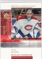 Yann Danis #RR37 Hockey Cards 2004 SP Authentic Rookie Redemption Prices