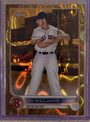 Ted Williams [Lava Gold] #102 Baseball Cards 2022 Topps Gilded Collection Prices