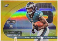 DeVonta Smith [Gold] #BTN-DSM Football Cards 2021 Panini Playoff Behind the Numbers Prices
