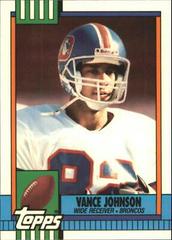 Vance Johnson #38 Football Cards 1990 Topps Tiffany Prices