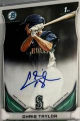 Chris Taylor [Chrome] #CT Baseball Cards 2014 Bowman Prospect Autograph Prices