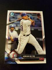 Adrian Beltre #38 Baseball Cards 2018 Bowman Chrome Prices
