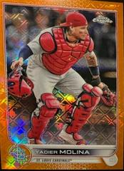 Yadier Molina [Orange] #6 Baseball Cards 2022 Topps Chrome Logofractor Prices