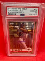 Yordan Alvarez [Autograph Gold] #61 Baseball Cards 2019 Topps Pro Debut Prices