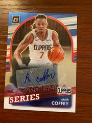 Amir Coffey Basketball Cards 2021 Panini Donruss Optic Signature Series Prices