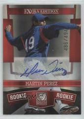 Martin Perez [Autograph] #145 Baseball Cards 2010 Donruss Elite Extra Edition Prices