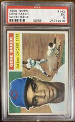 Gene Baker [White Back] #142 Baseball Cards 1956 Topps Prices