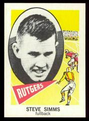 Steve Simms #126 Football Cards 1961 NU Card Prices
