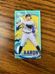 Aaron Judge [Aqua] #MRIP-AJ Baseball Cards 2022 Topps Rip Mini Prices