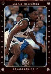 Cedric Henderson Basketball Cards 1997 SP Authentic Prices