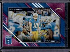 Justin Herbert [Purple] #FV-3 Football Cards 2023 Panini Donruss Elite Field Vision Prices