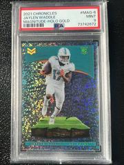 Jaylen Waddle [Holo Gold] #MAG-6 Football Cards 2021 Panini Chronicles Magnitude Prices