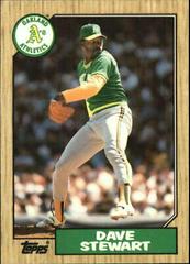 Dave Stewart #14 Baseball Cards 1987 Topps Tiffany Prices