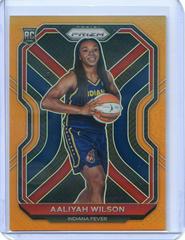 Aaliyah Wilson [Orange Prizm] #99 Basketball Cards 2021 Panini Prizm WNBA Prices