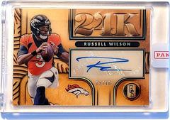 Russell Wilson Football Cards 2022 Panini Gold Standard 24K Autographs Prices