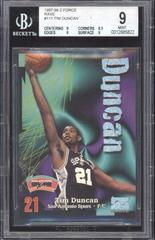 Tim Duncan [Super Rave] #111 Basketball Cards 1997 Skybox Z Force Prices