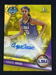 Angel Reese [Yellow] #BCPA-AR Basketball Cards 2023 Bowman Chrome University Prospects Autographs Prices