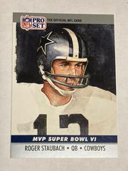 Roger Staubach Football Cards 1990 Pro Set Super Bowl MVP Prices