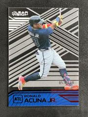 Ronald Acuna Jr. [Red] #6 Baseball Cards 2021 Panini Chronicles Clear Vision Prices
