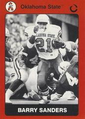 Barry Sanders #76 Football Cards 1991 Collegiate Collection Oklahoma State Prices
