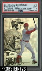 Shohei Ohtani [Trophy Collection Gold] #12 Baseball Cards 2018 Panini Chronicles Illusions Prices