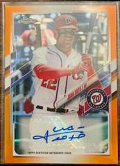 Juan Soto [Orange Refractor] #CUSA-JS Baseball Cards 2021 Topps Chrome Update Autographs Prices