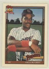 Fred McGriff #77T Baseball Cards 1991 Topps Traded Tiffany Prices