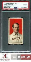 Kid Elberfeld [New York] #NNO Baseball Cards 1909 T206 Piedmont 150 Prices