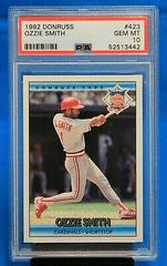 Ozzie Smith #423 Baseball Cards 1992 Donruss Prices