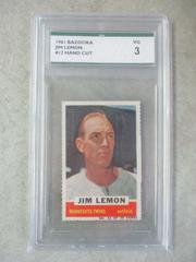 Jim Lemon [Hand Cut] #12 Baseball Cards 1961 Bazooka Prices